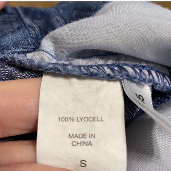 Soho Jeans Chambray Blue Pull-on Pants Women Size S - Picture 7 of 8